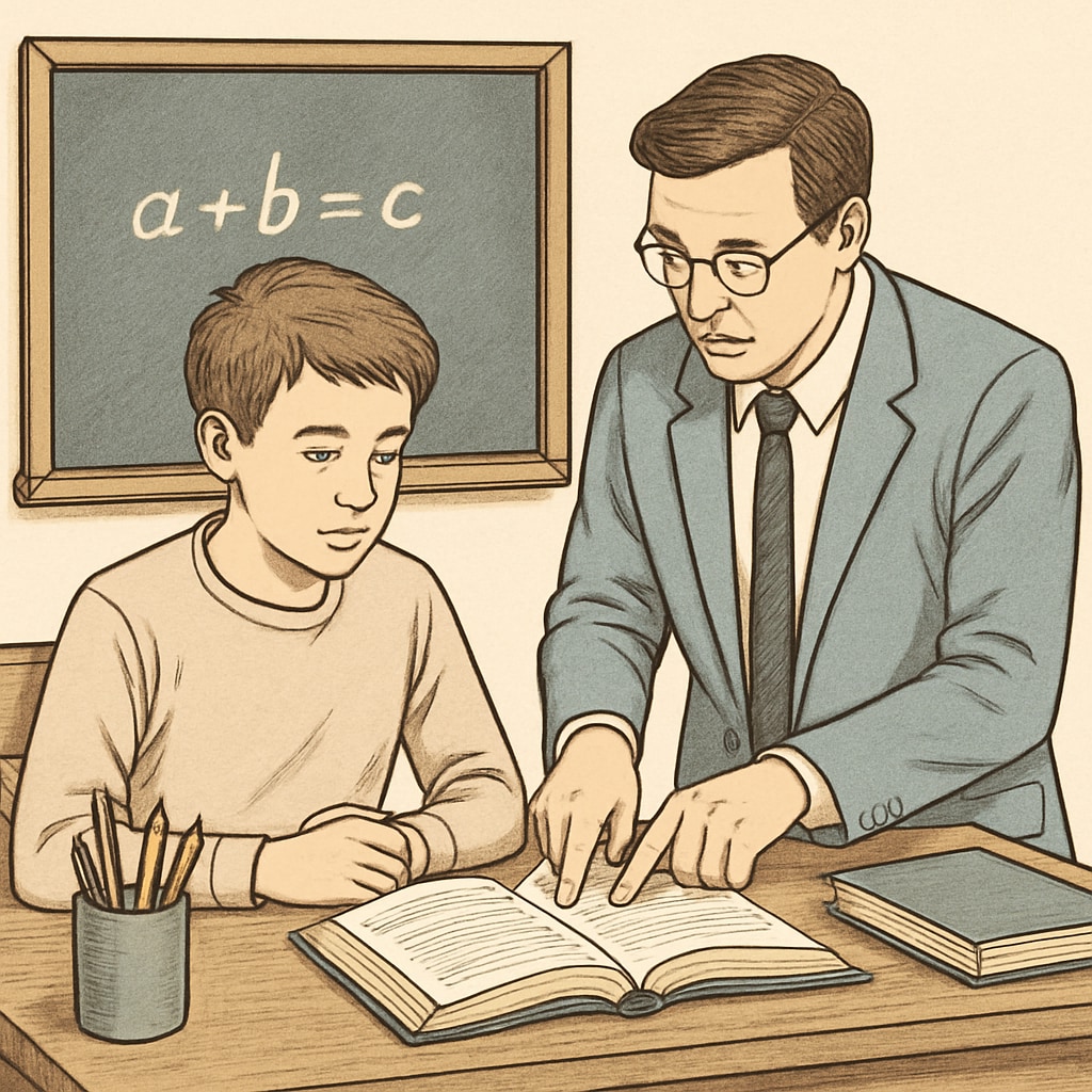 A student working with a tutor, representing strategies for academic improvement. Overcoming academic setbacks with tutoring