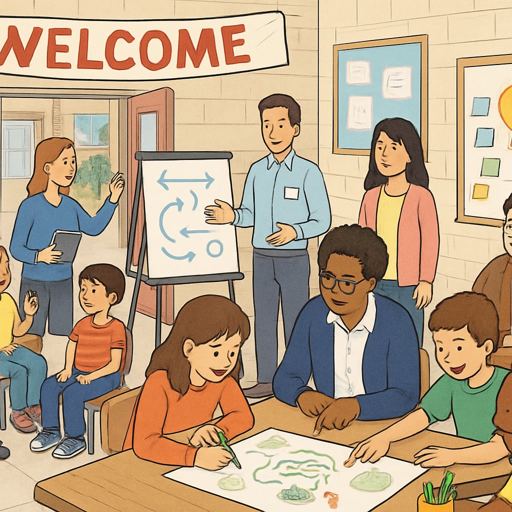 A public school hosting a community event to build connections and gather support, showcasing innovative strategies. Public school community event aimed at strengthening ties amidst voucher program challenges.