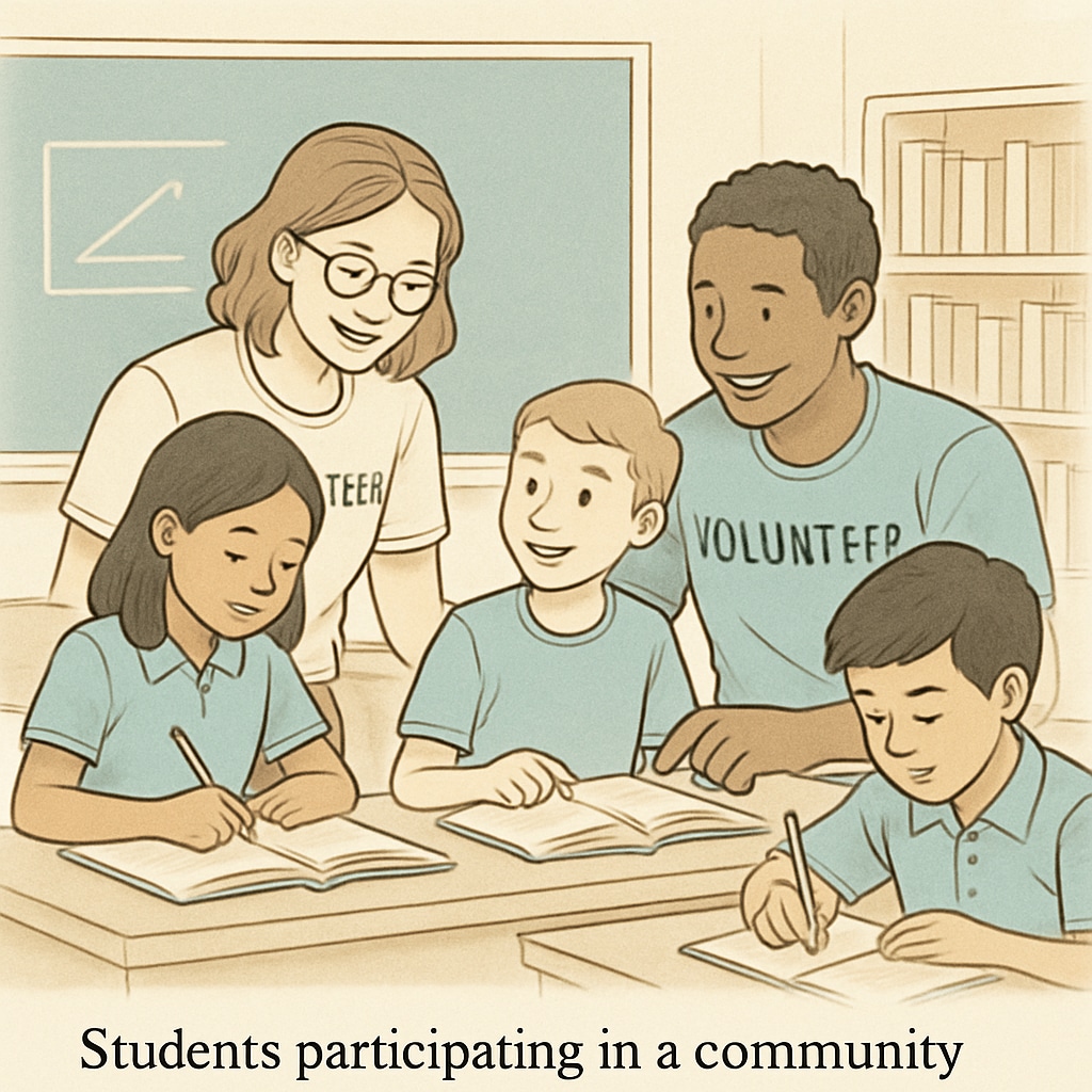 Group tutoring session showcasing community support for K12 students in Canada.