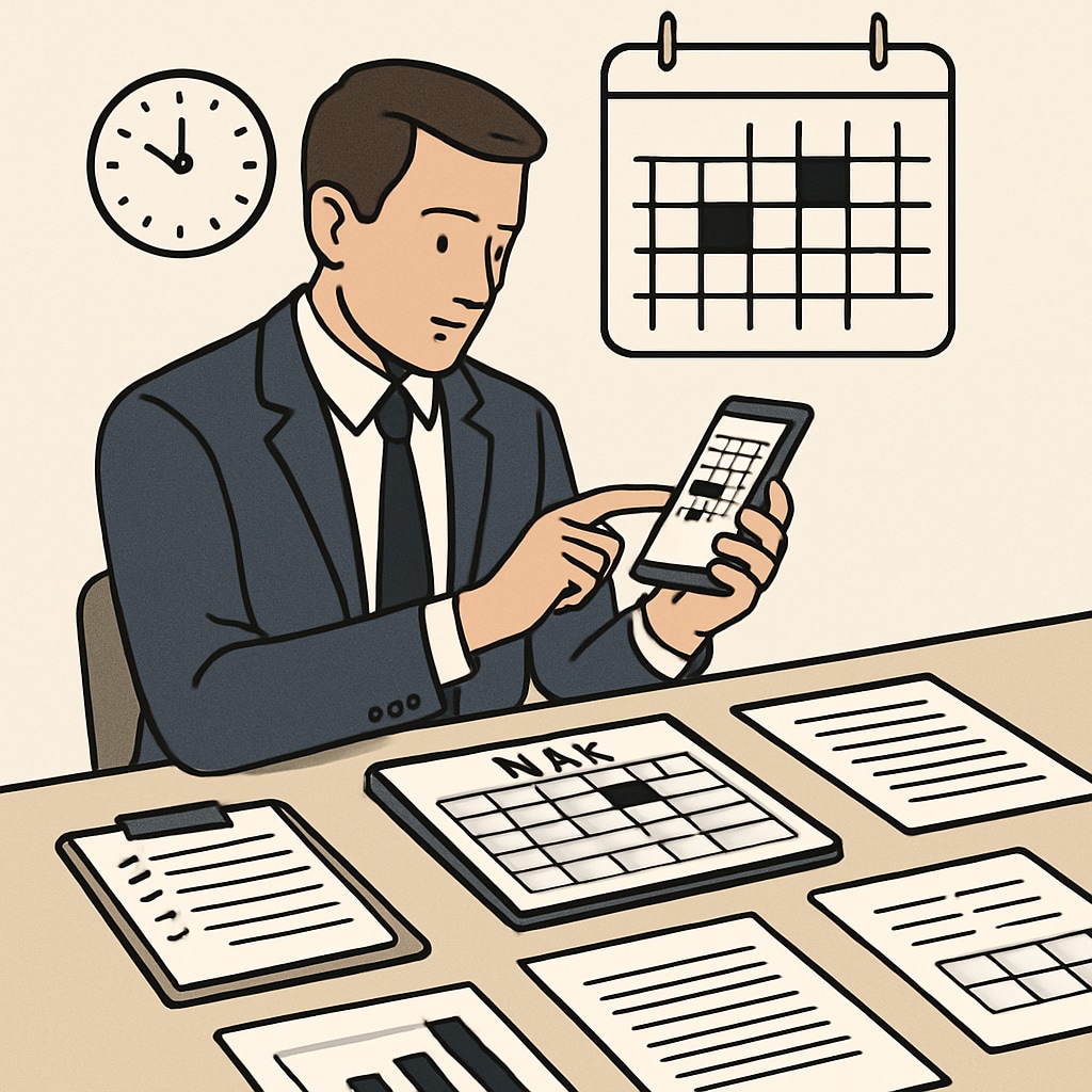 A busy professional managing schedules on a smartphone while surrounded by work documents, representing the complexity of balancing responsibilities. A busy professional managing schedules to balance work and education.