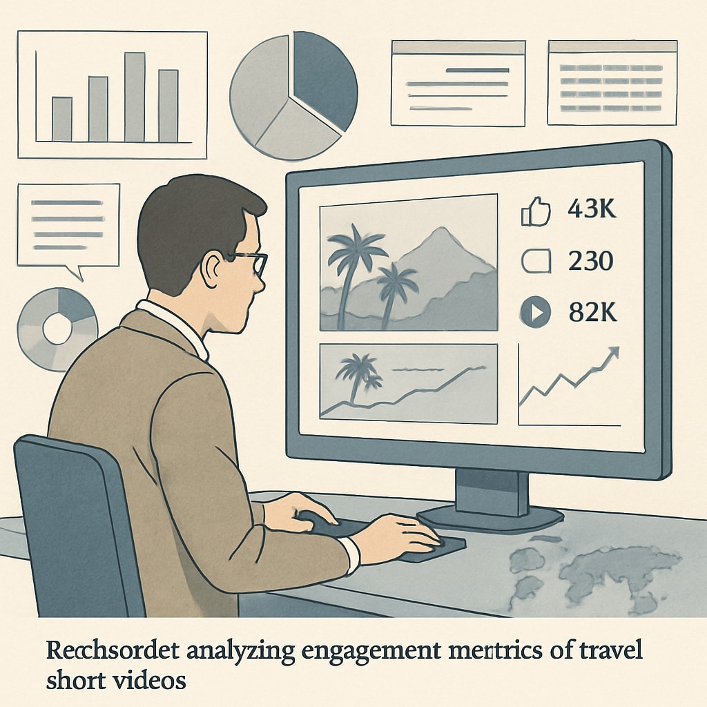 A researcher analyzing engagement metrics of travel short videos for a master's thesis on tourism trends. Academic research on the influence of travel short videos.
