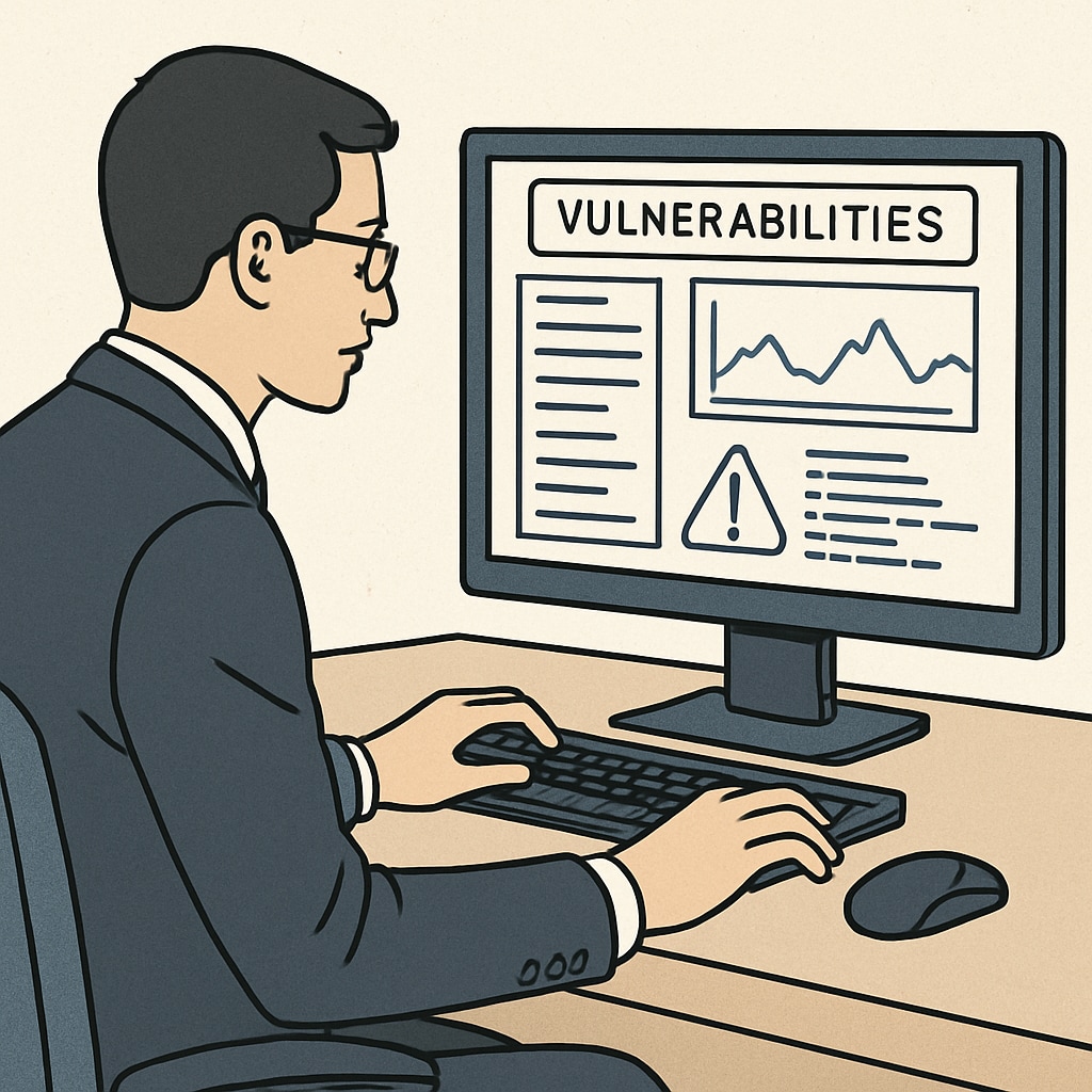 Cybersecurity expert examining potential threats, a key IT career option.