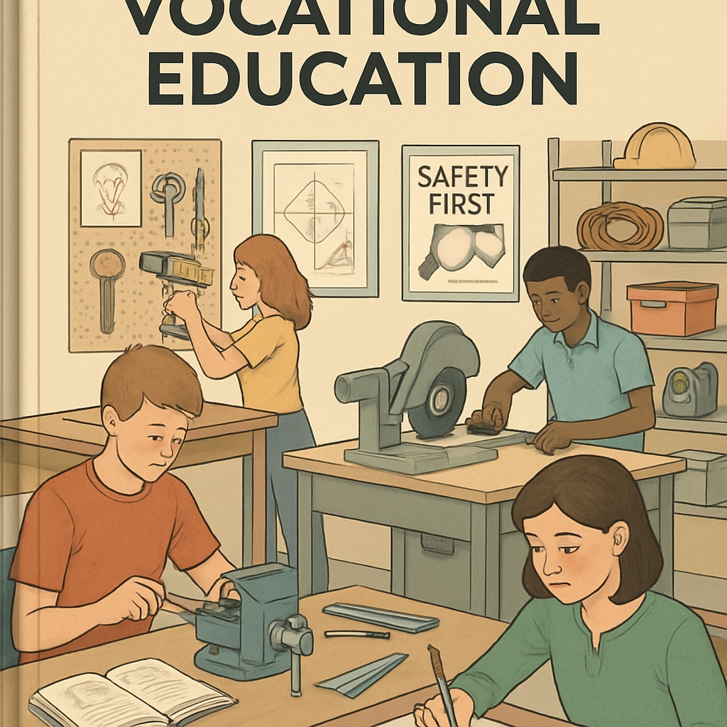 A classroom setting where students are learning vocational skills; highlights the focus on K-12 education over higher education in Arizona. Students in a classroom learning vocational skills.