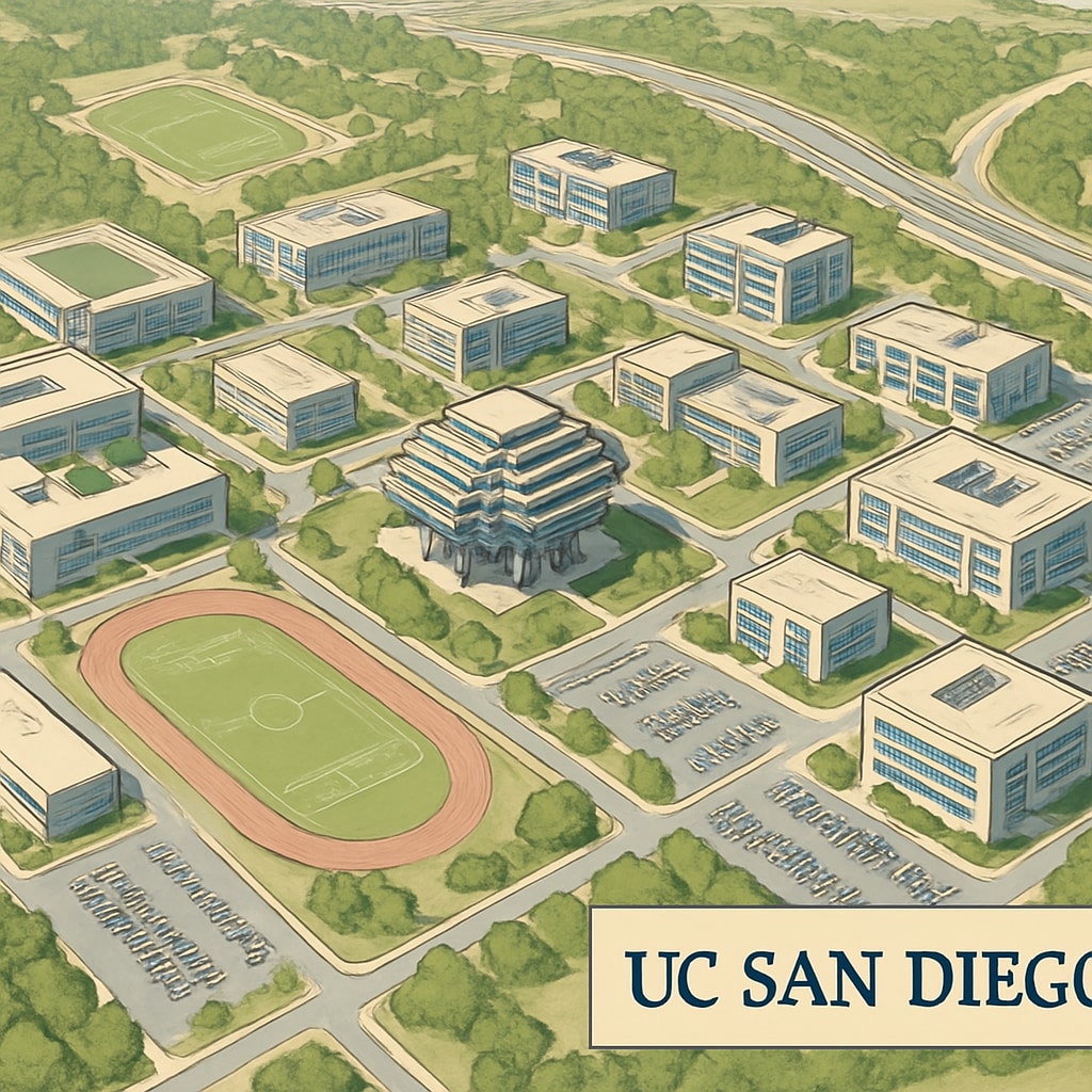 UC San Diego campus facilities representing enrollment growth and academic development.