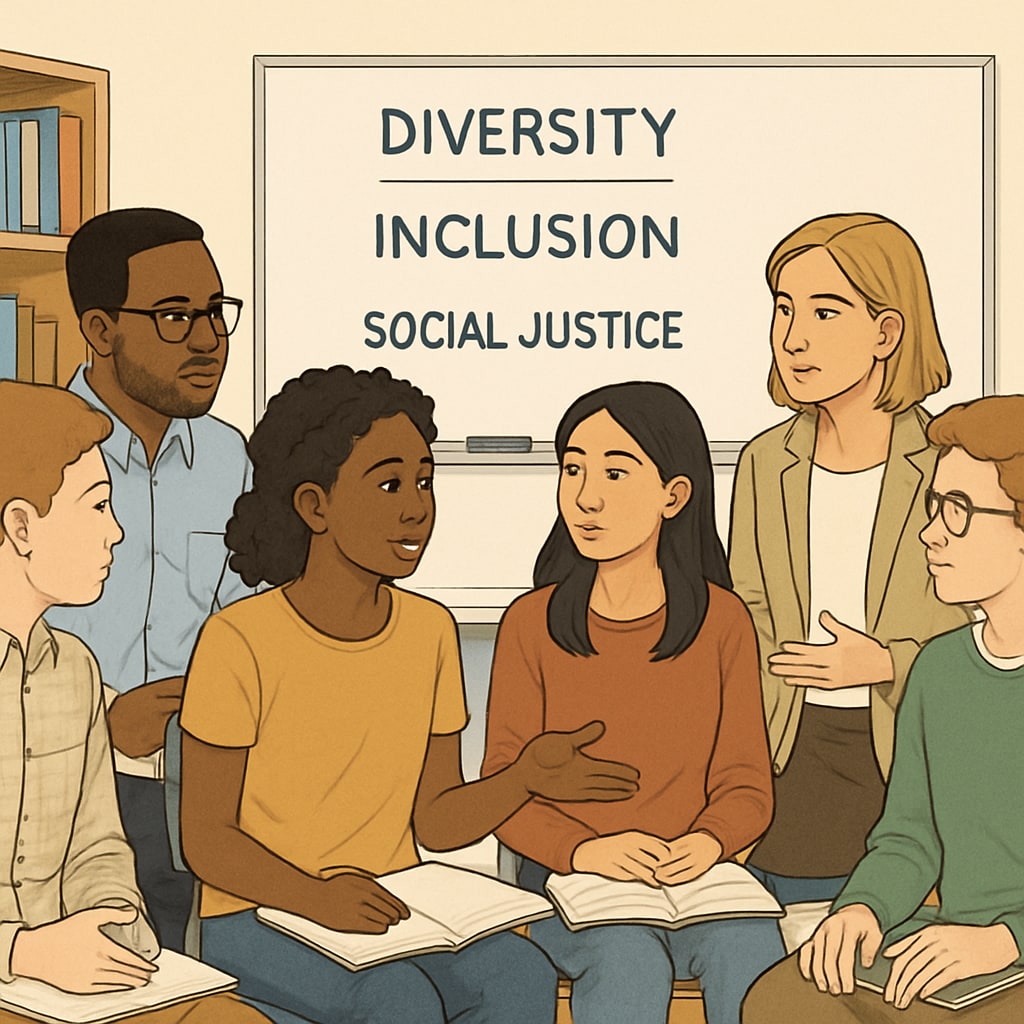 Classroom discussion on wokeness and inclusivity.