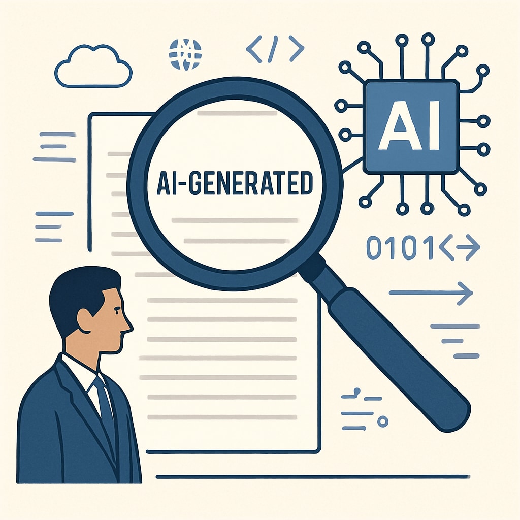 AI detection tool analyzing text for academic integrity and plagiarism checks.