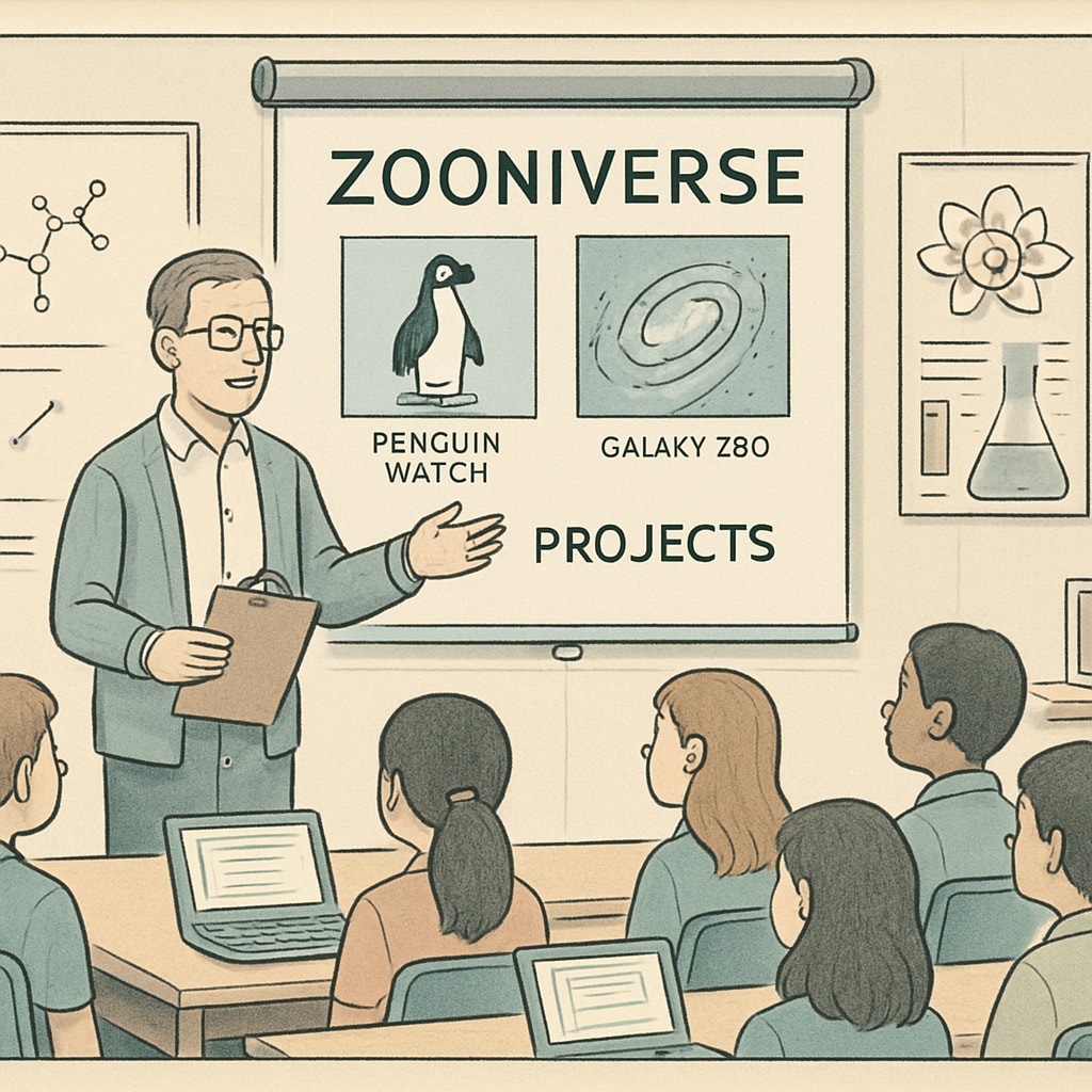 STEM classroom activity using Zooniverse citizen science projects