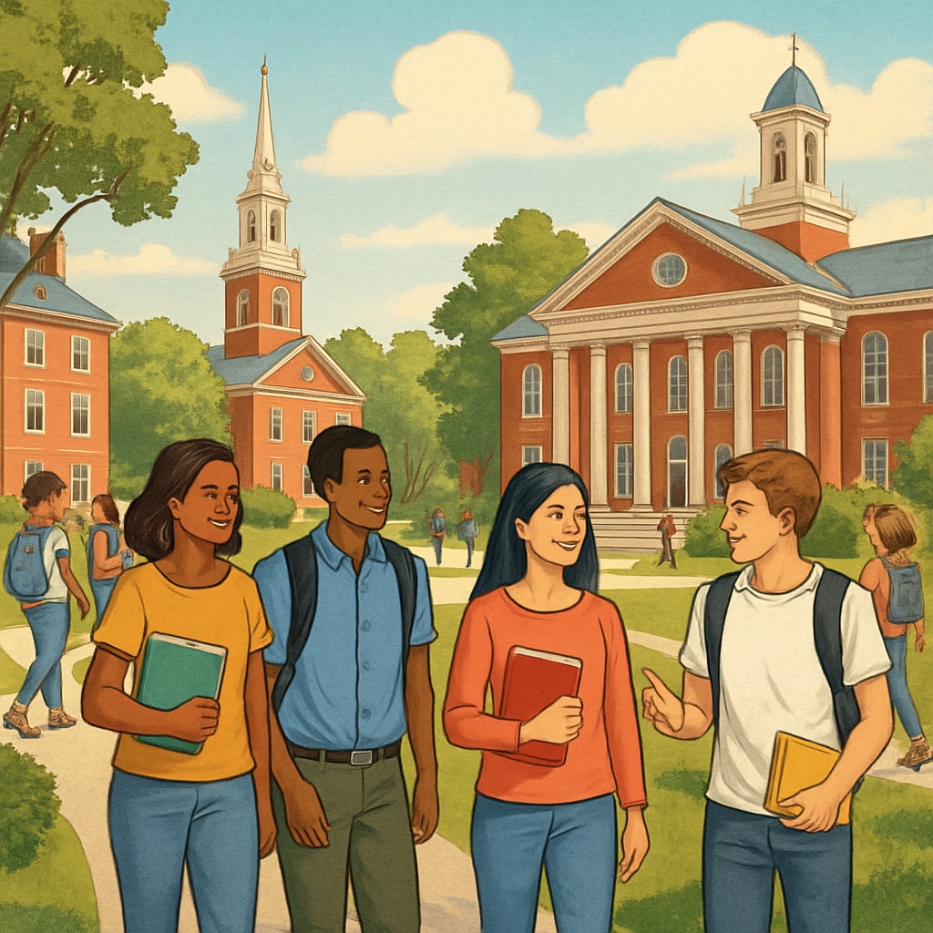 Harvard's campus with students walking, representing the diverse and dynamic community Students walking through Harvard's campus, symbolizing its diverse community