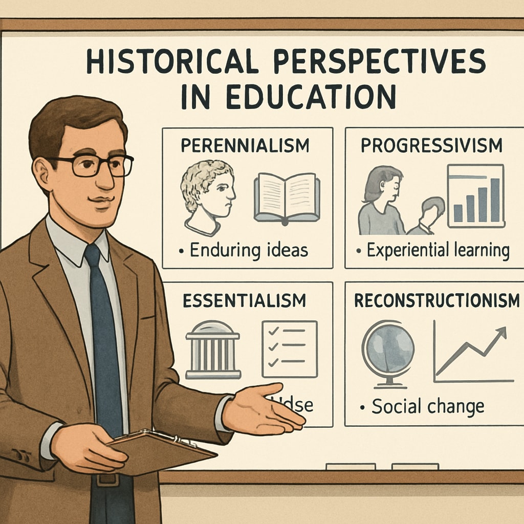 A teacher presenting various historical perspectives on a whiteboard, illustrating diverse viewpoints in education. Teacher explaining historical perspectives on a whiteboard, showcasing diverse viewpoints.