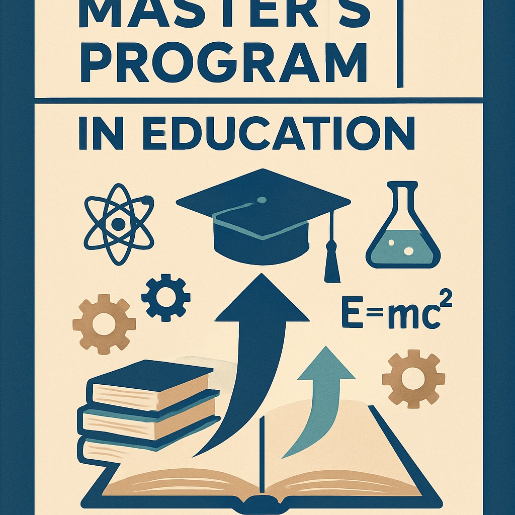 Education master's program brochure for STEM graduates
