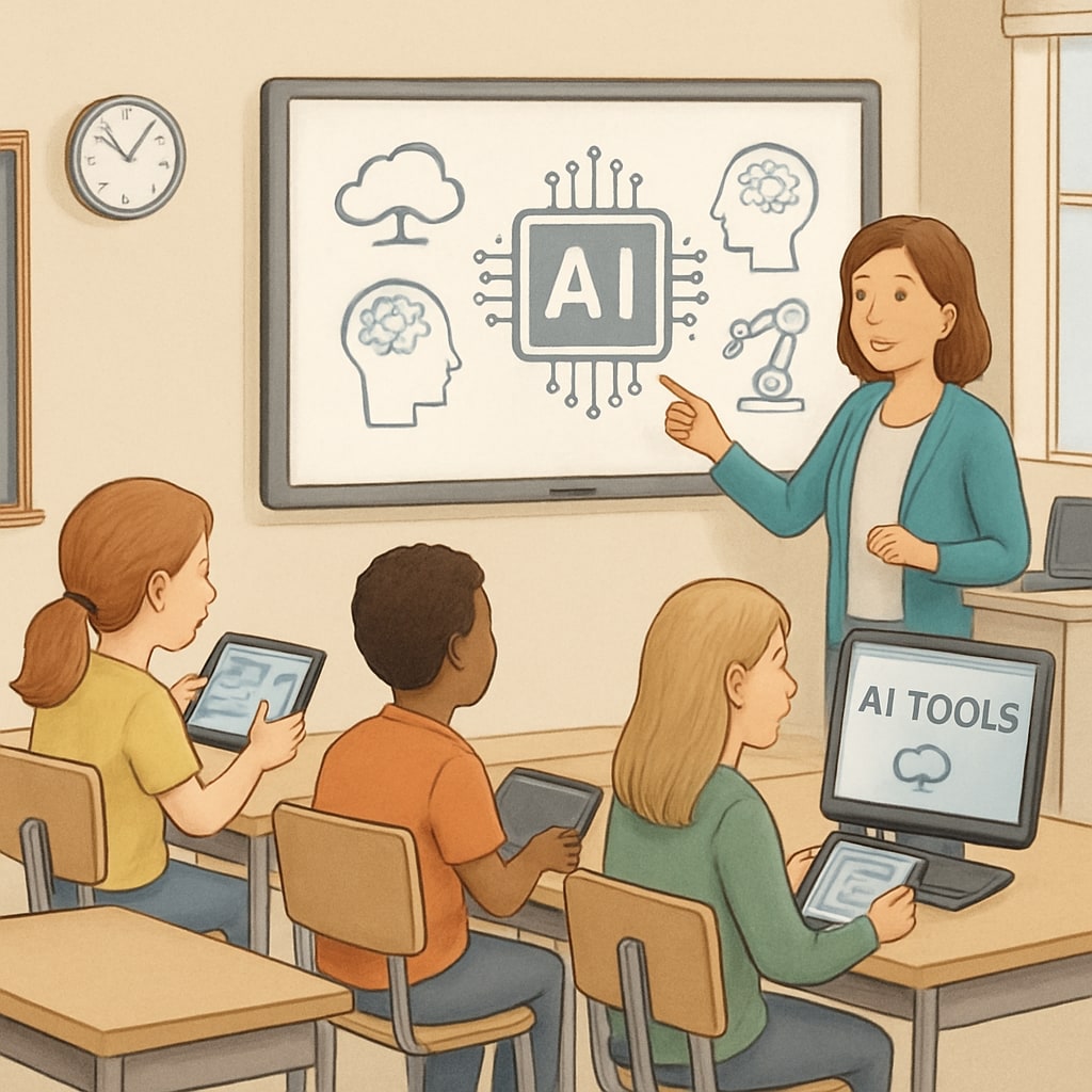AI education tools transforming classroom dynamics with teacher collaboration.