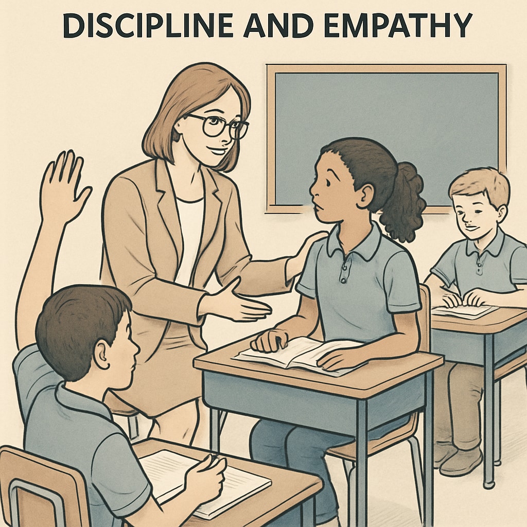 Classroom showing balance between discipline and empathy