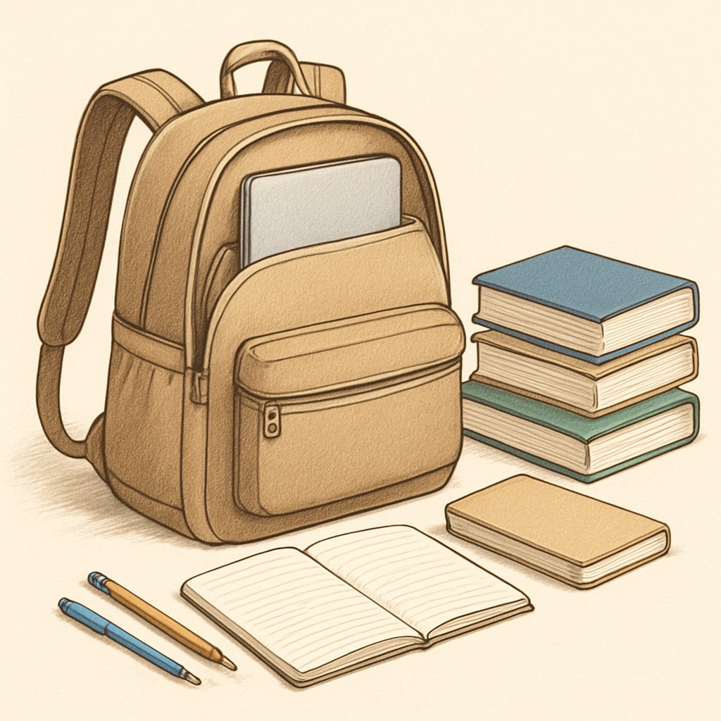 Affordable college backpack with padded straps