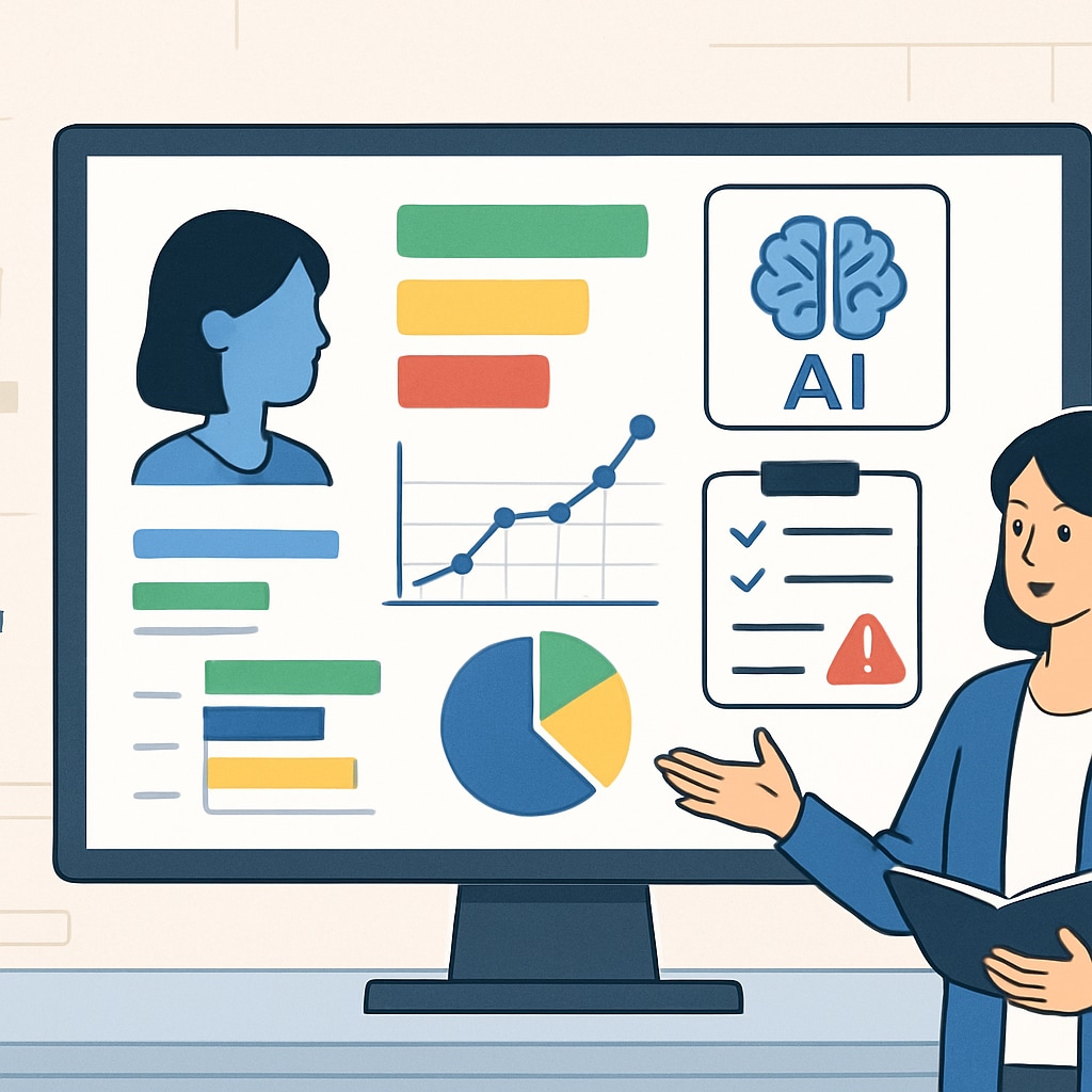 An AI-powered platform analyzing student performance data, highlighting personalized and adaptive learning approaches. AI-driven adaptive learning for competitive exams and talent selection reform