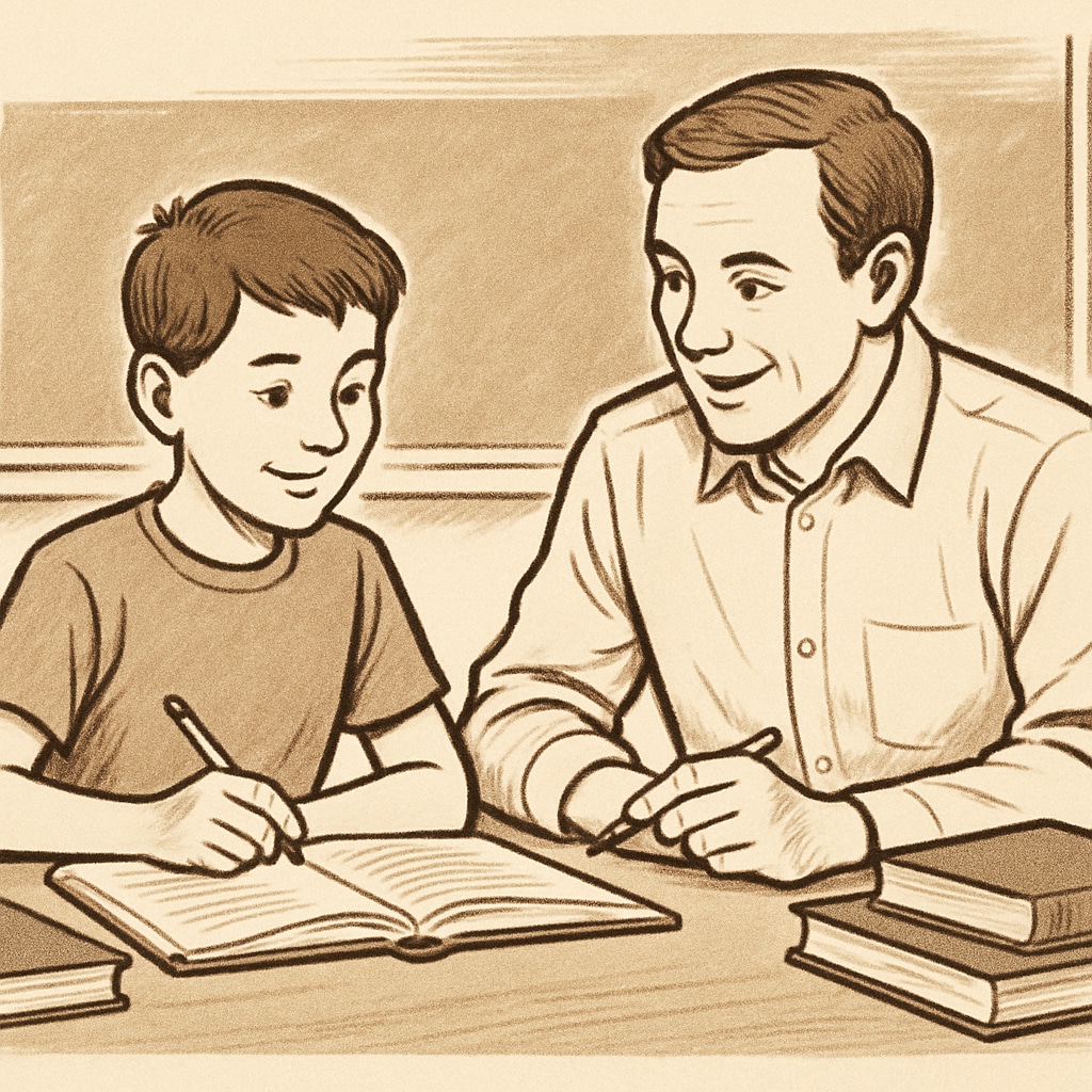 A young individual engaged in tutoring sessions, symbolizing academic recovery. A young person receiving tutoring, representing education recovery pathways in the UK.