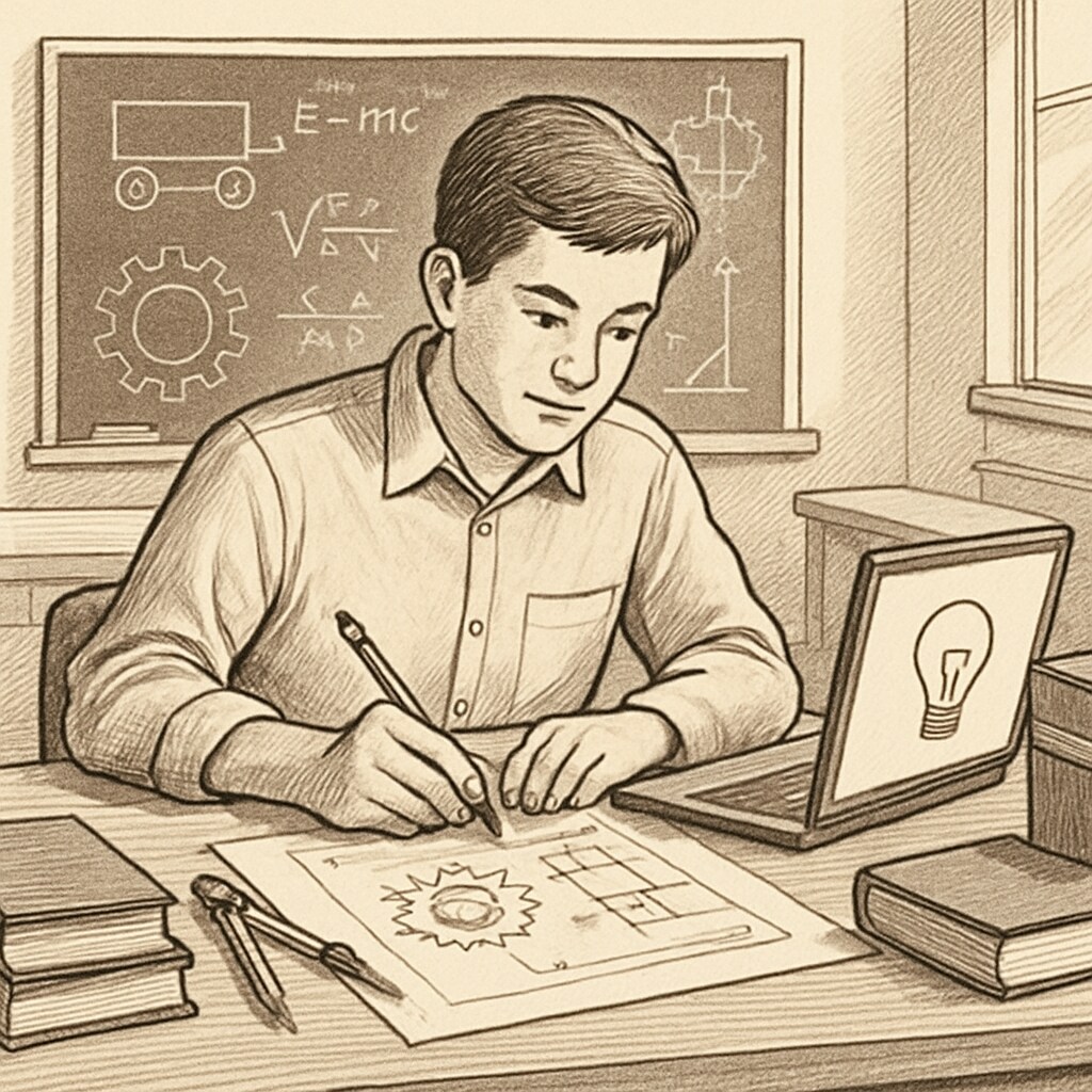 Student blending engineering and education concepts in a dual-degree program.
