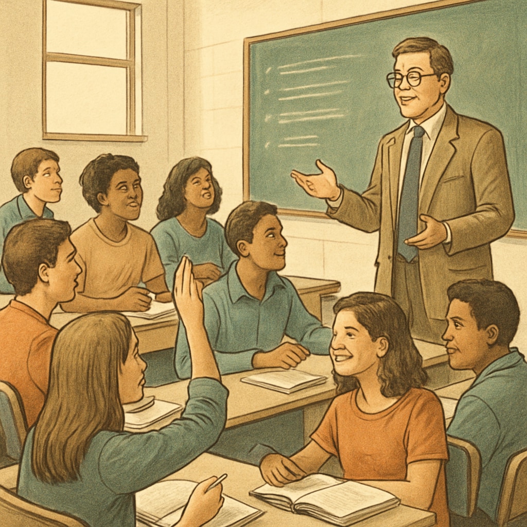 Classroom in a non-Ivy League college, symbolizing educational quality beyond Ivy League schools.