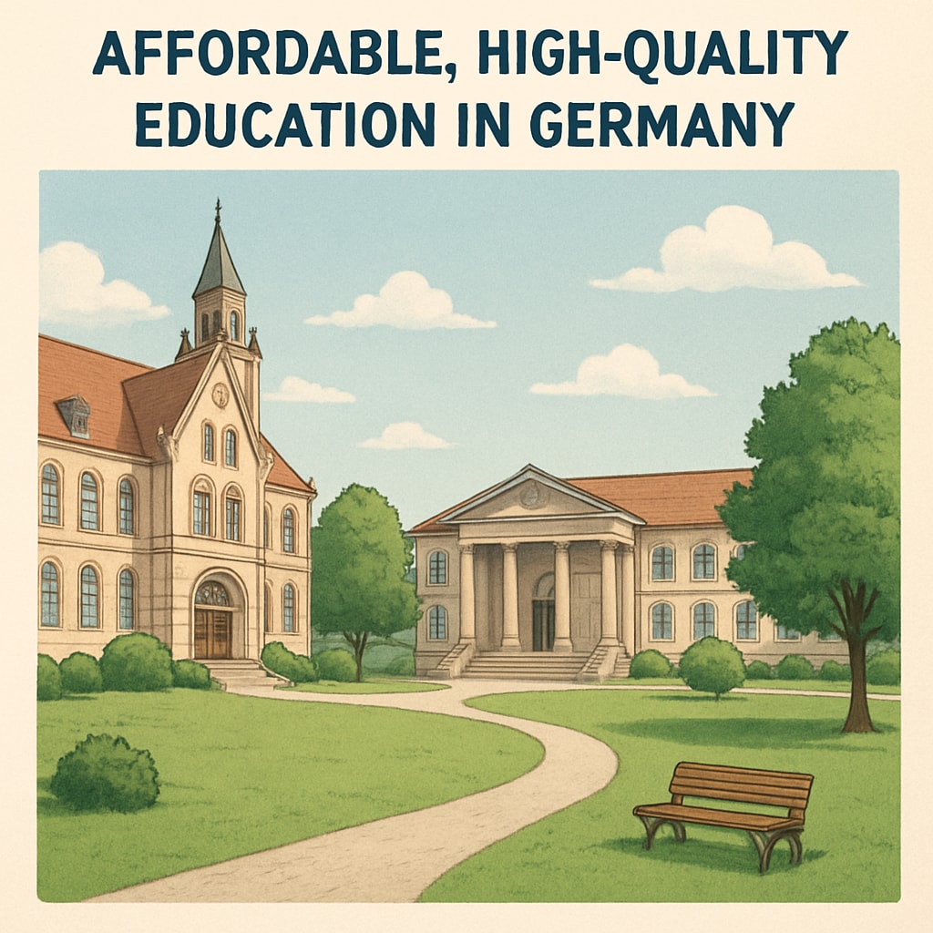 Affordable university campus in Germany for AS-level students.