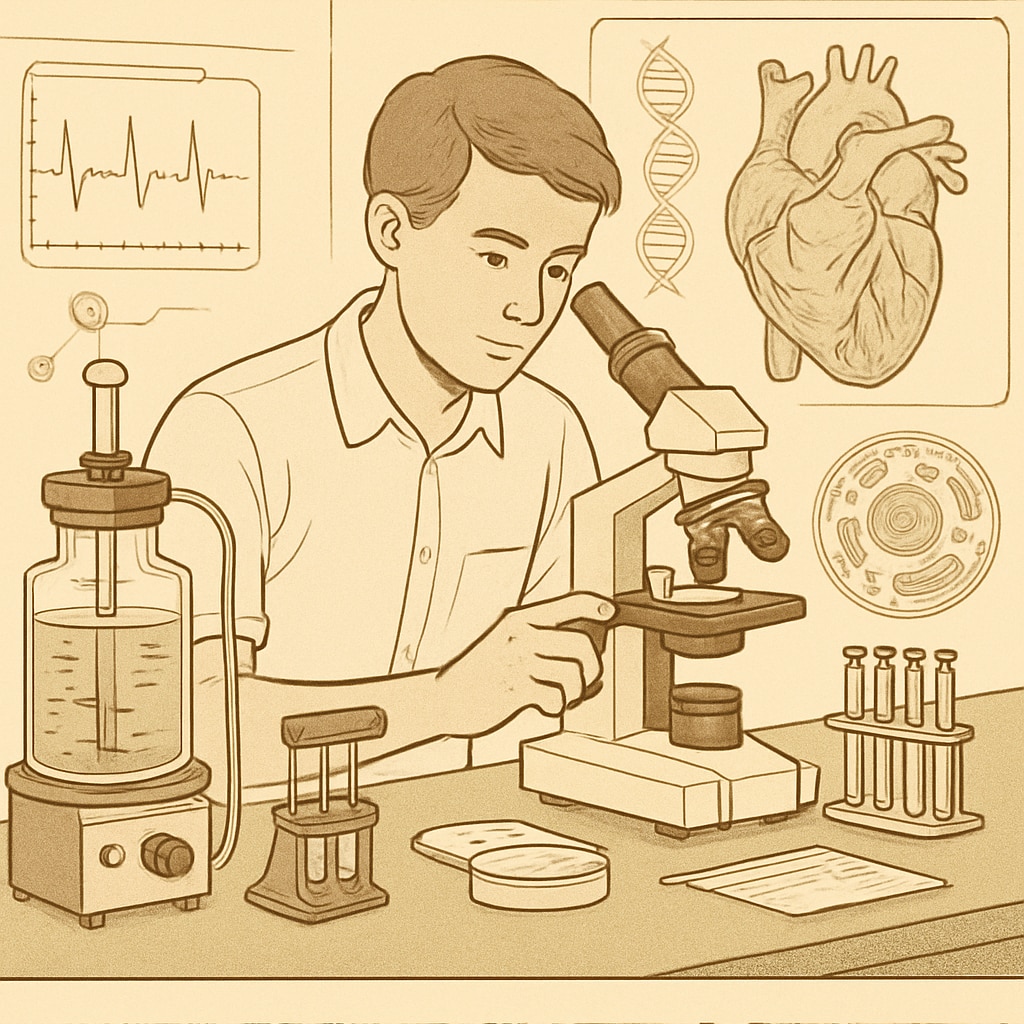 A student exploring STEM fields through a biomedical engineering internship.
