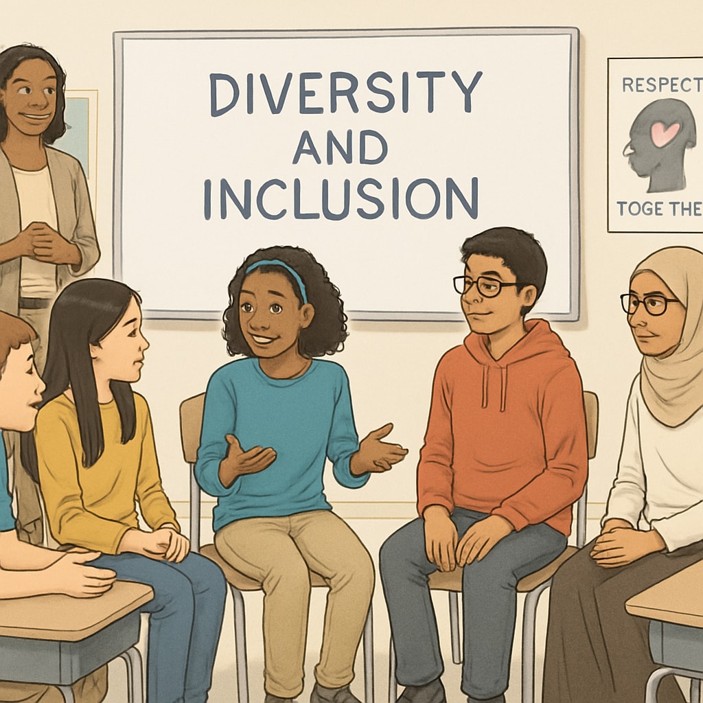Classroom discussion on wokeness in schools, focusing on diversity.