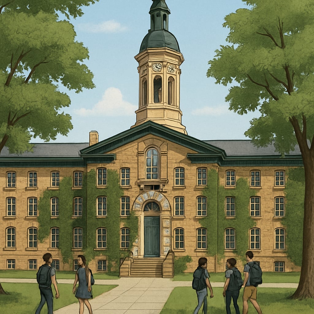 Princeton University Nassau Hall, a symbol of Ivy League prestige.