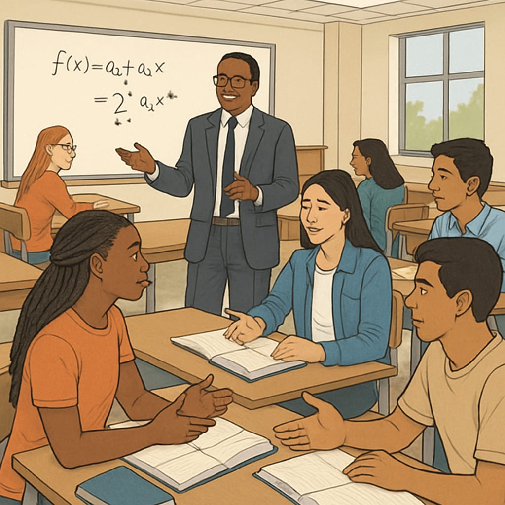 A state university classroom showcasing diversity and collaboration.