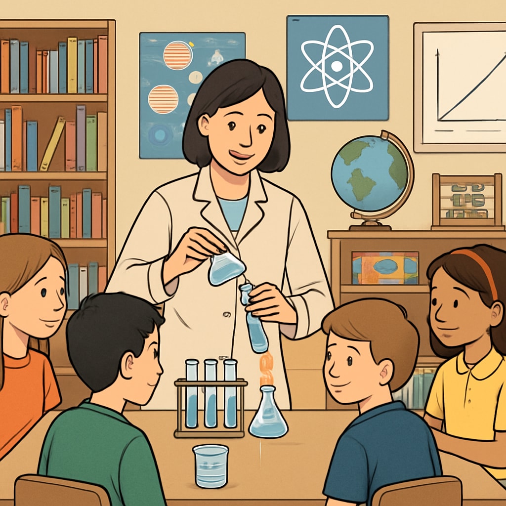 STEM education in practice, showcasing biology teaching in schools.