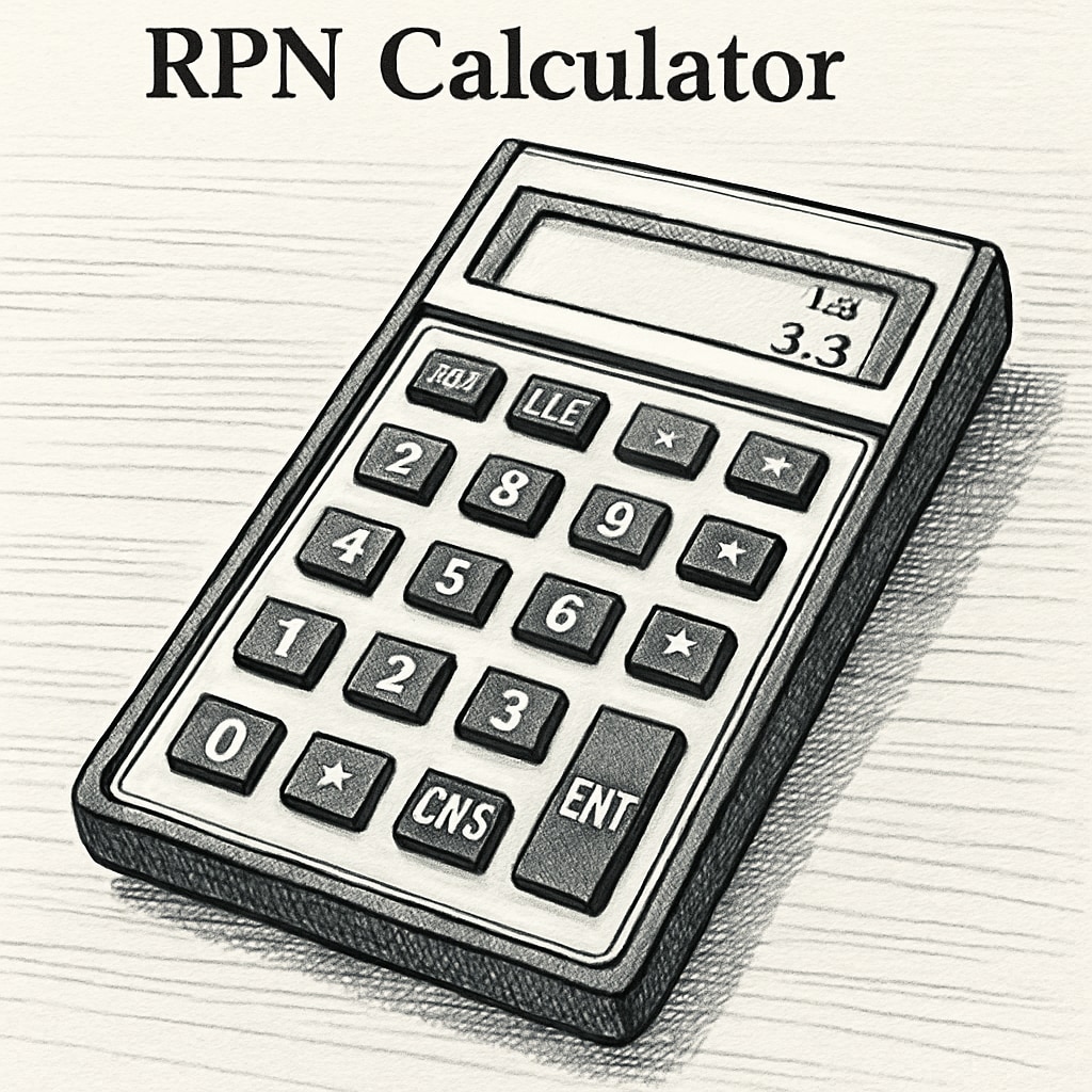 A vintage RPN calculator placed on a desk, symbolizing its educational significance in developing logical thinking. Vintage RPN calculator used in education to build logical thinking skills.