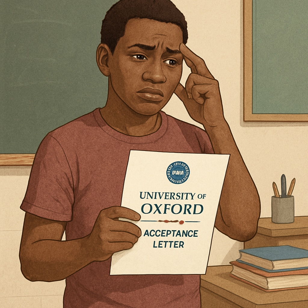 Immigrant student facing international tuition fee barriers at Oxford University