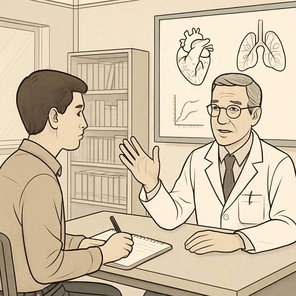 Doctor interviews, school projects, and career planning in a classroom.