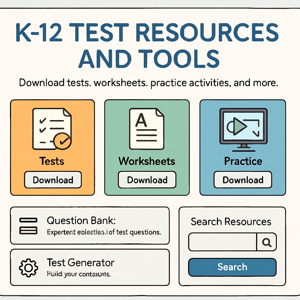 Online platform providing quality student test resources for K12 learners.