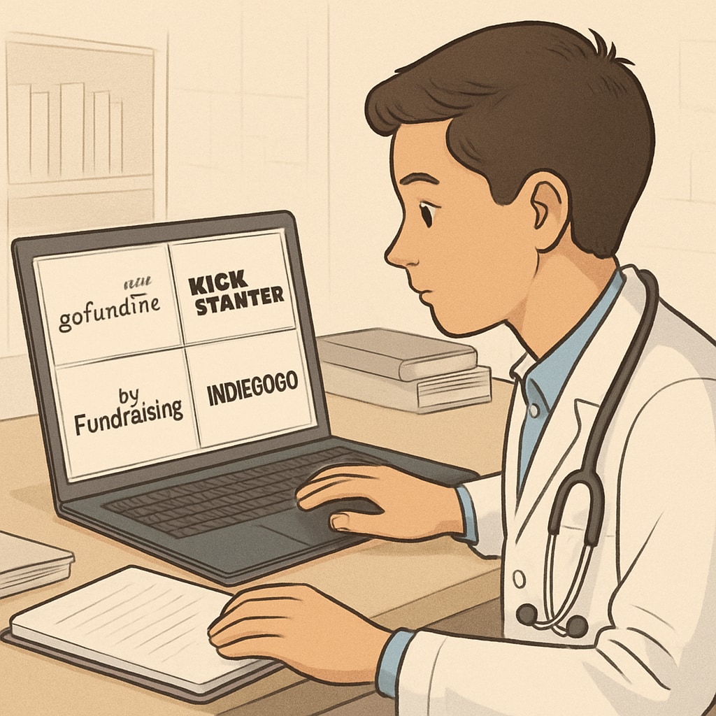 Crowdfunding platform for a medical student facing tuition difficulties.