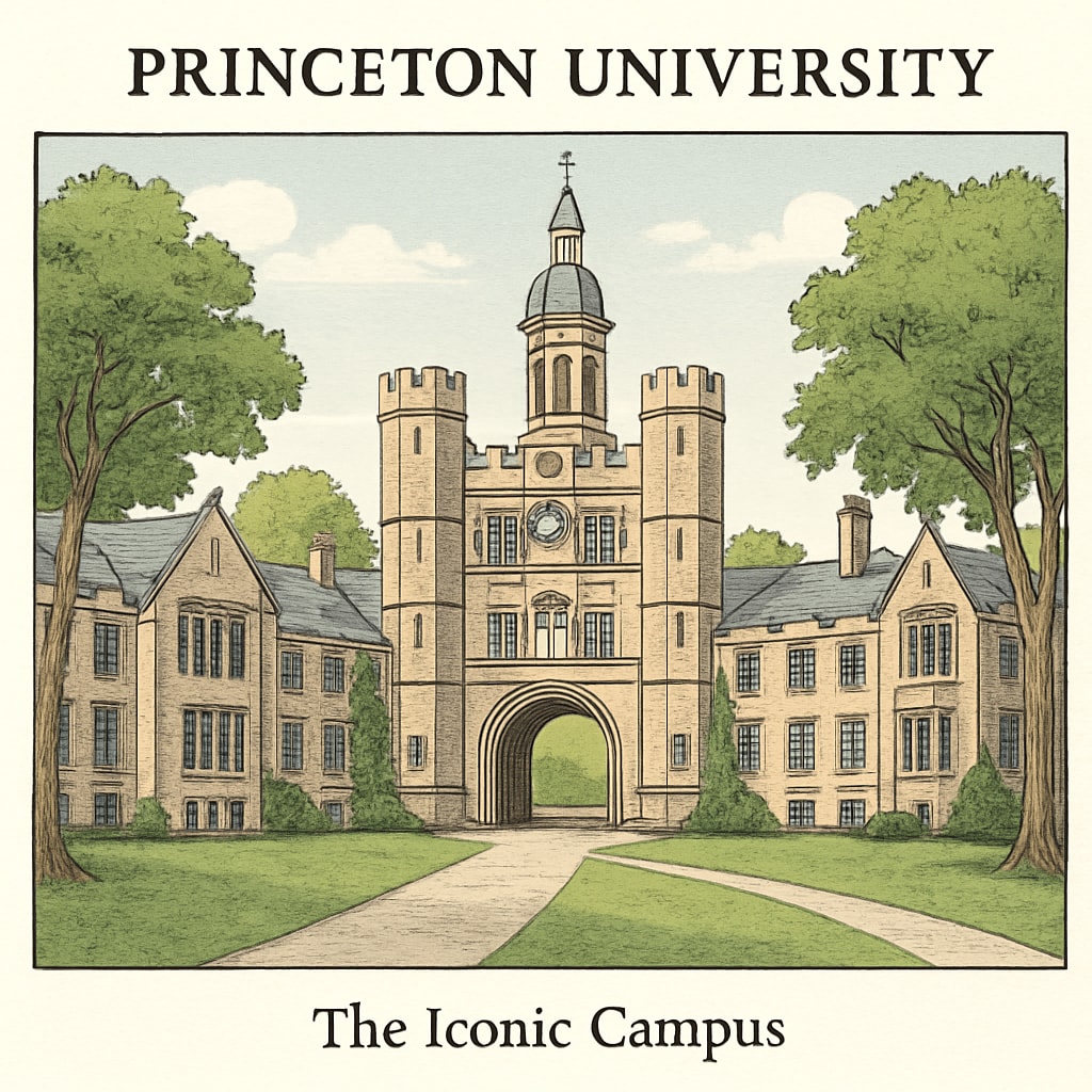 Princeton University campus representing Ivy League prestige and history.