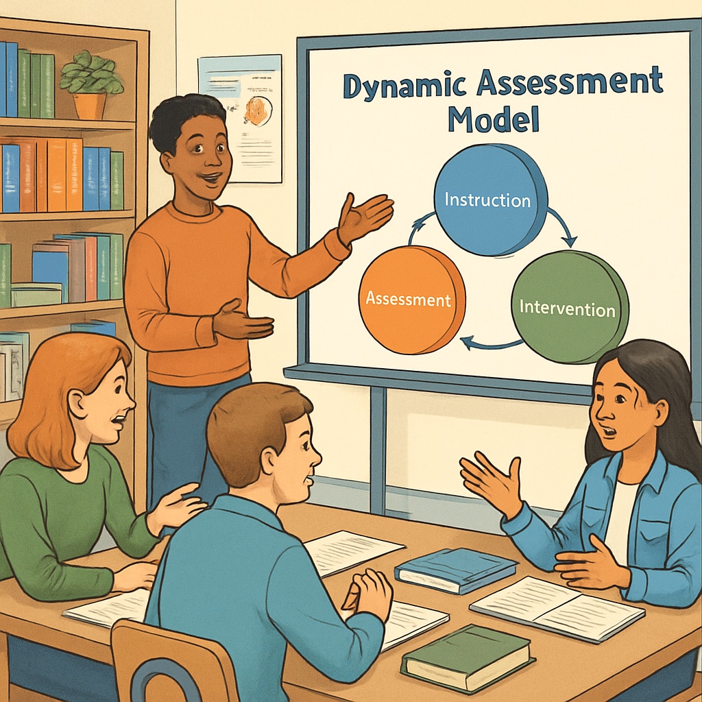 Dynamic assessment with students showcasing creativity and teamwork.