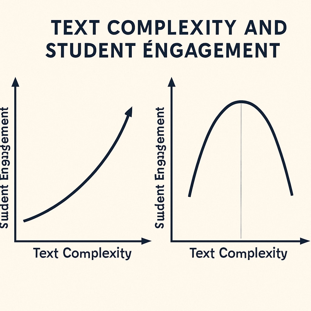 Visual representation of text difficulty and student literacy outcomes.