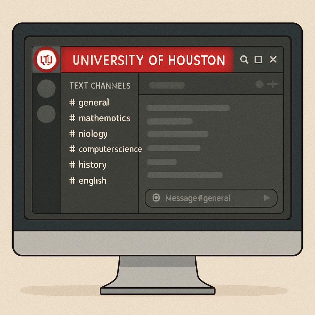 Discord server for University of Houston students discussing academic topics.