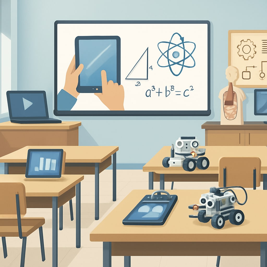 STEM-focused classroom reflecting curriculum reforms