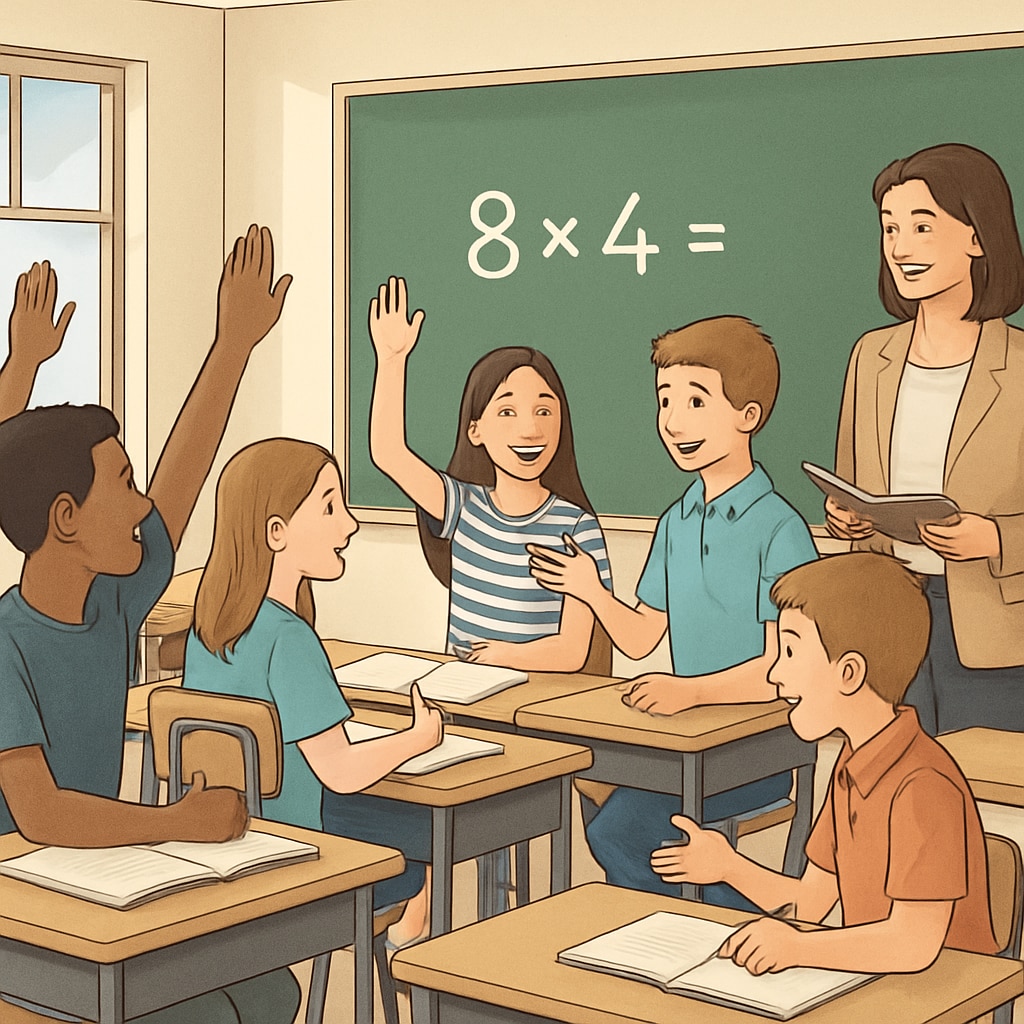 Students in a classroom showcasing the impact of education quality on real estate decisions.