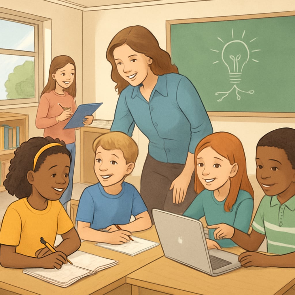 Students in a classroom setting, representing personalized learning approaches for academic success.