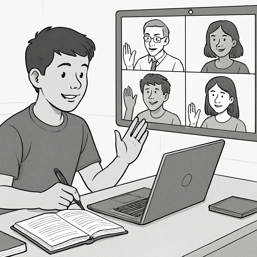 Virtual classroom interaction in the Khan World School-ASU program.