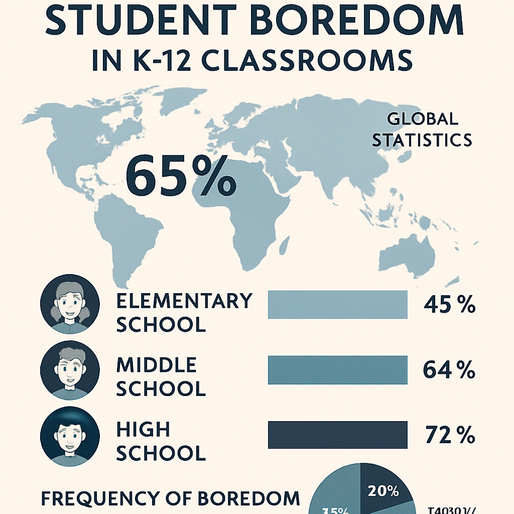 Global data trends on student boredom segmented by grade levels