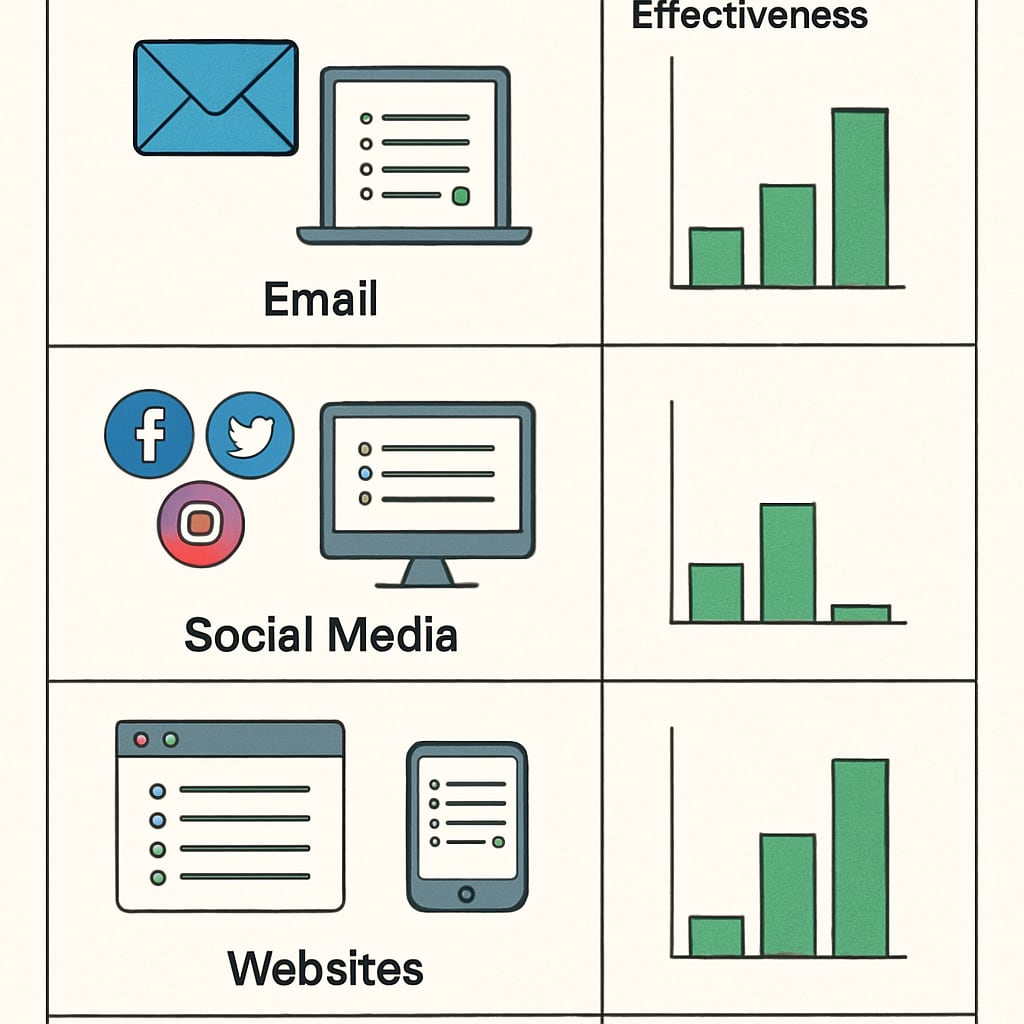 Infographic showing how digital platforms improve survey participation rates.