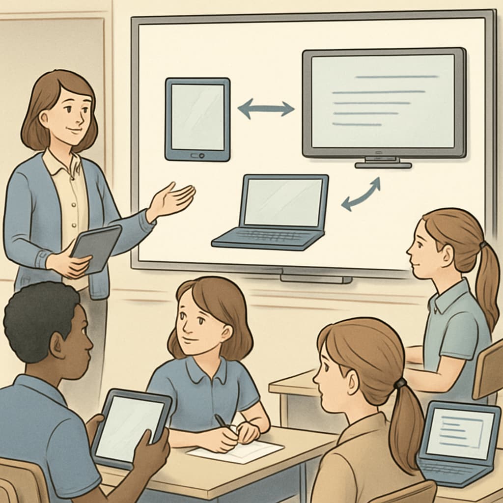 A user browsing a Reddit thread about integrating technology in education, featuring discussions on digital tools for classrooms. A Reddit thread discussing educational technology tools for classrooms.