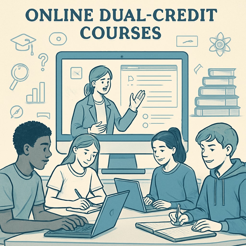 High school students in online dual credit courses offered by Khan World School and ASU.