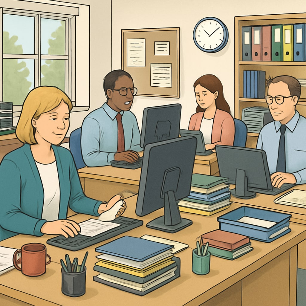 Non-teaching roles in the education industry focusing on administrative tasks.