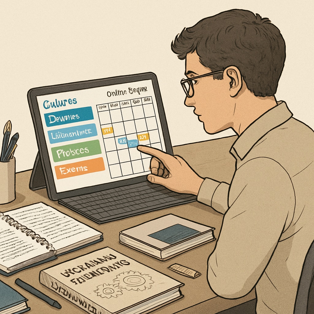 Mechanical engineering student managing time effectively for dual-degree programs.