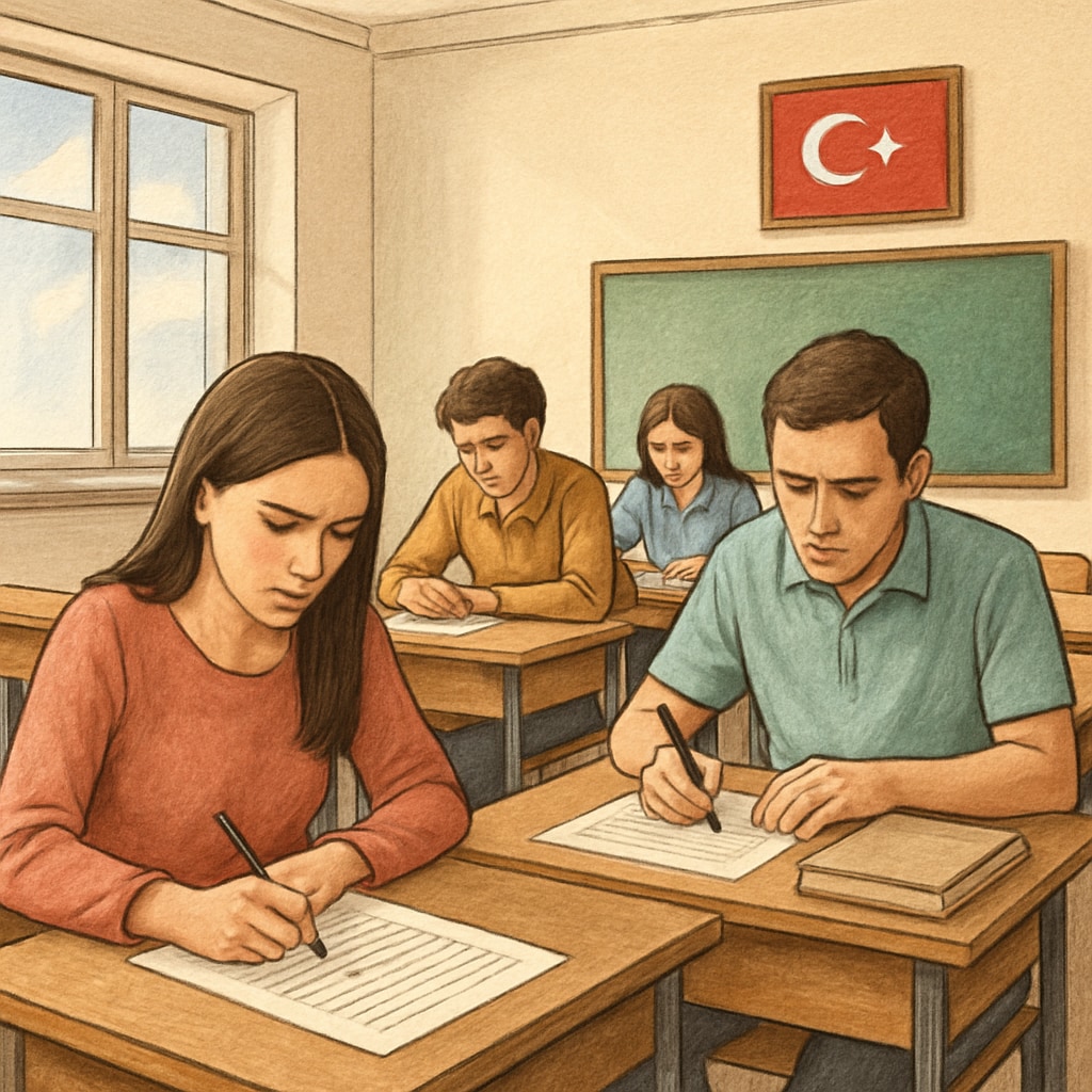 Turkey exam-driven education system students under pressure.