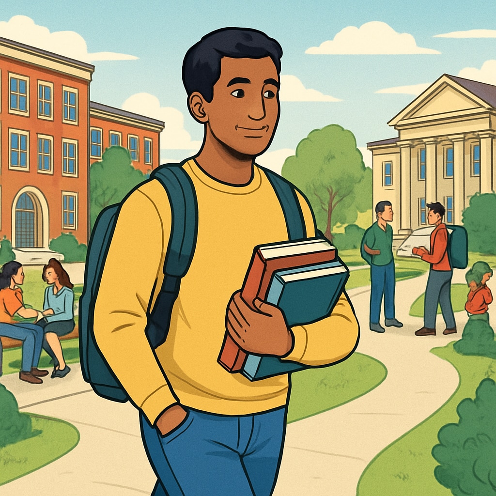 Affordable university campus for AS level students with budget constraints.