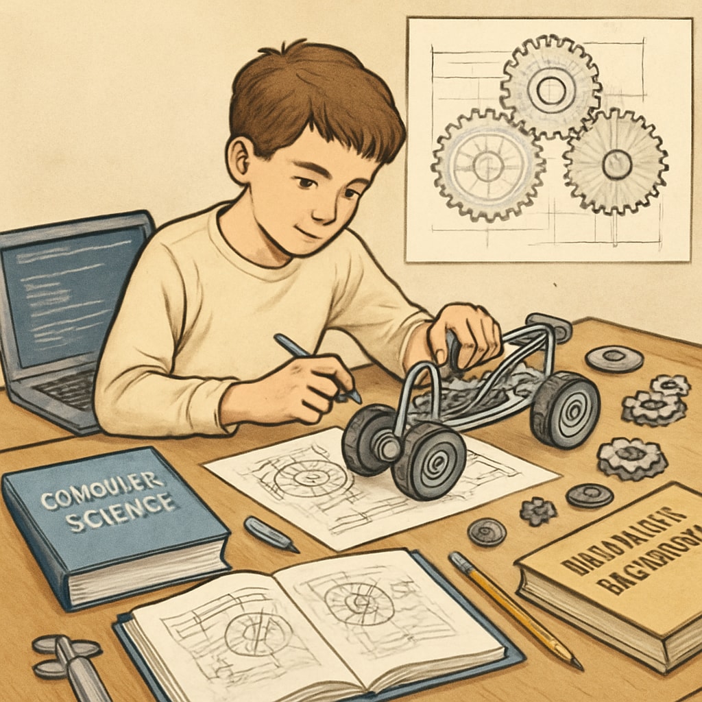 Multidisciplinary education with mechanical engineering and computer science.