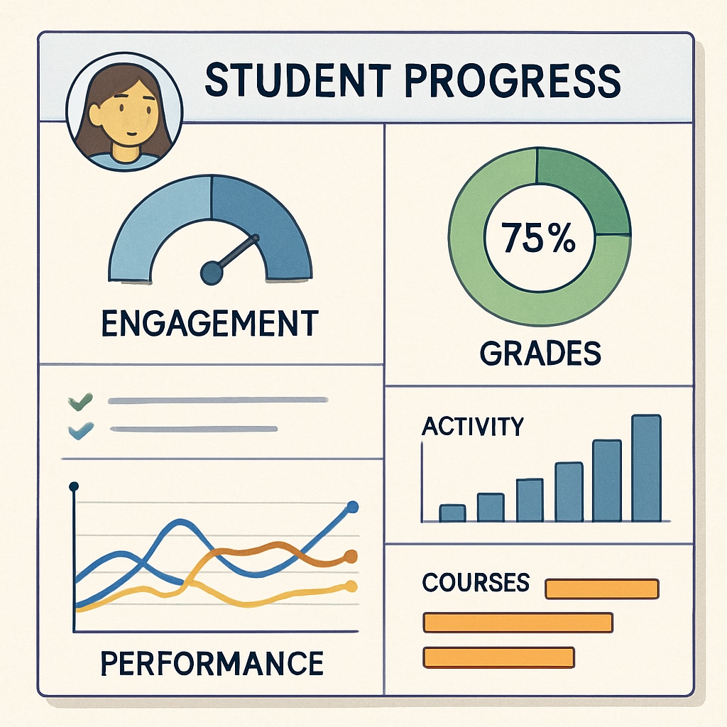 Real-time tracking dashboard for student learning and engagement.